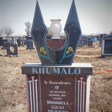 KHUMALO Mbombela Lucas 1924-2004