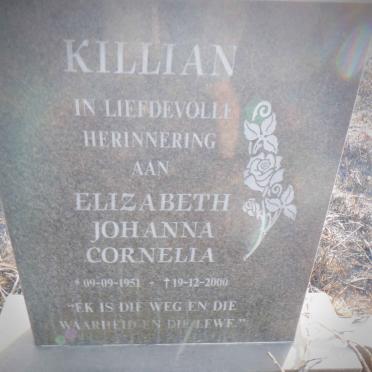 KILLIAN Elizabeth Johanna Cornelia 1951-2000