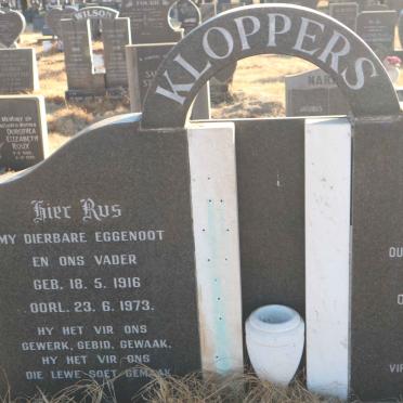 KLOPPERS ? 1916-1973 &amp; ? 1927-2004