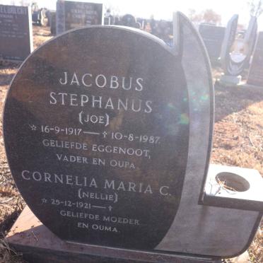 KLEINHANS Jacobus Stephanus 1917-1987 &amp; Cornelia Maria C. 1921-