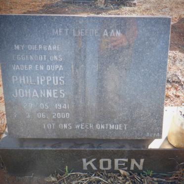 KOEN Philippus Johannes 1941-2000