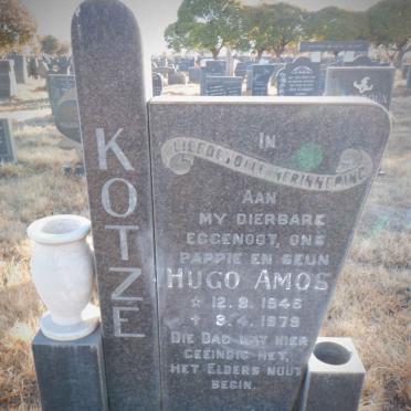 KOTZE Hugo Amos 1946-1979