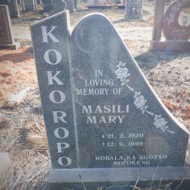 KOKOROPO Masili Mary 1920-1999