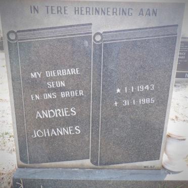 LAST Andries Johannes 1943-1985