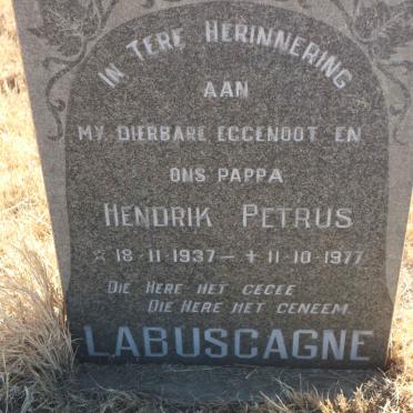 LABUSCAGNE Hendrik Petrus 1937-1977