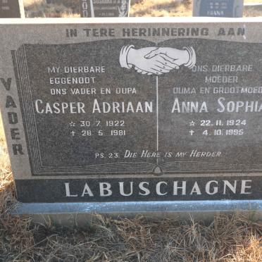 LABUSCHAGNE Casper Adriaan 1922-1981 &amp; Anna Sophia 1924-1995