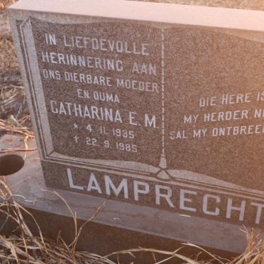 LAMPRECHT Catharina E.M. 1935-1985
