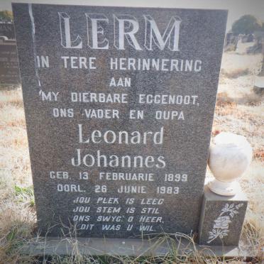 LERM Leonard Johannes 1899-1983