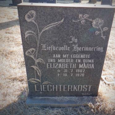 LIECHTERKOST Elizabeth Maria 1907-1970