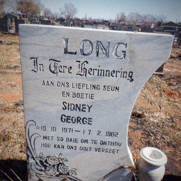 LONG Sidney George 1971-1982