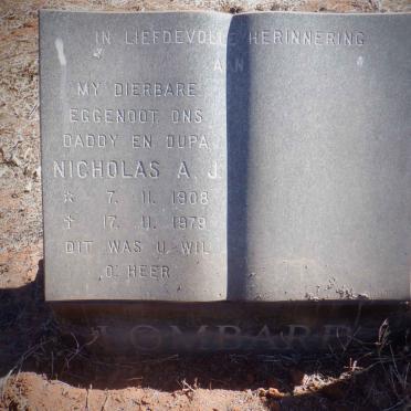 LOMBARD Nicholas A.J. 1908-1979