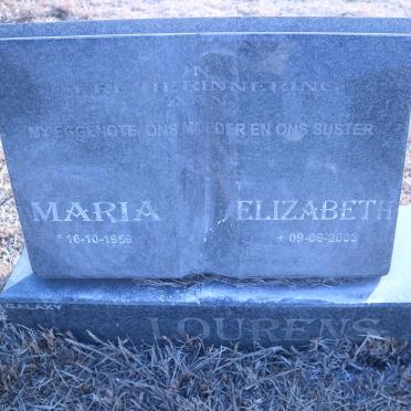 LOURENS Maria Elizabeth 1959-2003