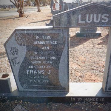 LUUS Frans J. 1921-1995