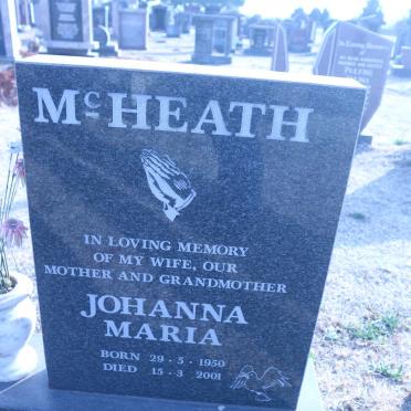 McHEATH Johanna Maria 1950-2001