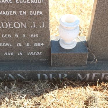 MERWE Gideon J.J., van der 1916-1984