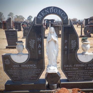 MENDONCA Saul Firmino Gomes 1929-2001 &amp; Vera 1932-2008