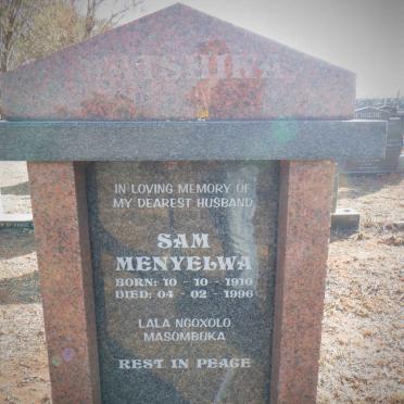 MENYELWA Sam 1910-1996
