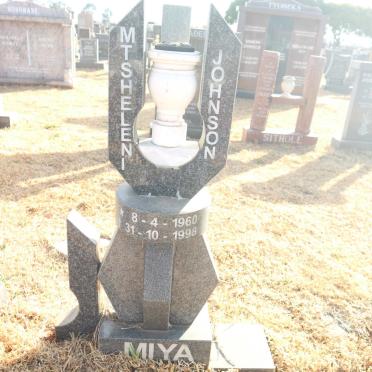 MIYA Mtsheleni Johnson 1960-1998