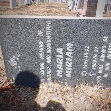 MIRIAM Maria 1949-2004