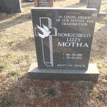 MOTHA Nomgcibelo Lizzy 1918-2001