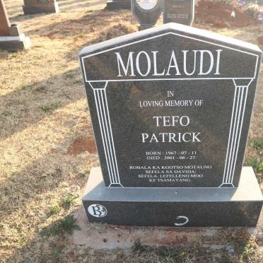 MOLAUDI Tefo Patrick 1967-2001