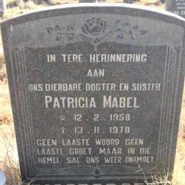 MOORCROFT Patricia Mabel 1958-1978