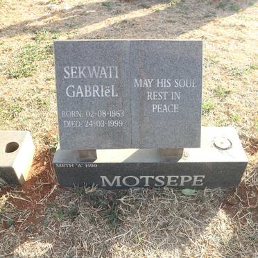 MOTSEPE Sekwati Gabriël 1963-1999