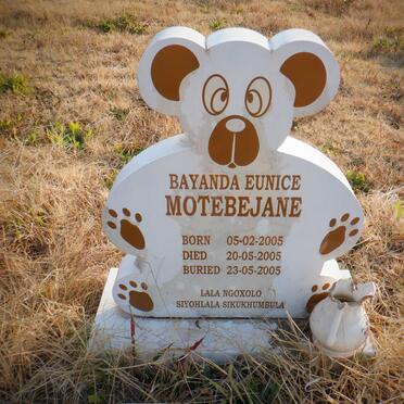 MOTEBEJANE Bayanda Eunice 2005-2005