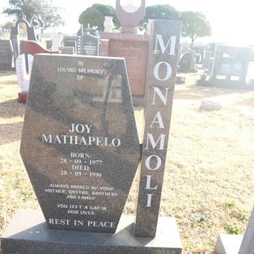 MONAMOLI Joy Mathapelo 1977-1996