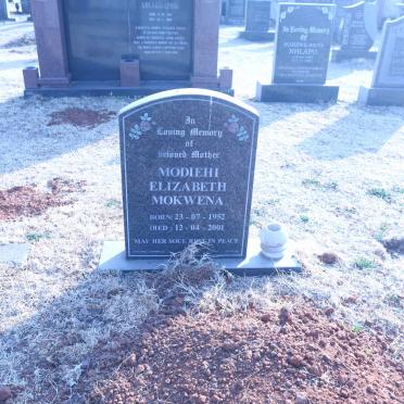 MOKWENA Modiehi Elizabeth 1952-2001
