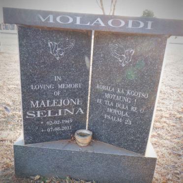 MOLAODI Malejone Selina 1949-2011