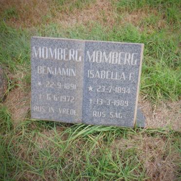 MOMBERG Benjamin 1891-1972 &amp; Isabella F. 1894-1989