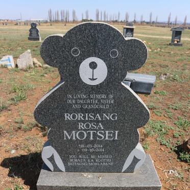 MOTSEI Rorisang Rosa 2014-2014