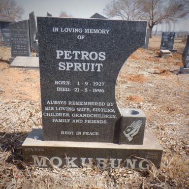 MOKUBUNG Petros Spruit 1927-1996