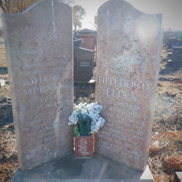 MODIGA Johann Mpenani 1910-1998 &amp; Ditebogo Ellen 1945-2013