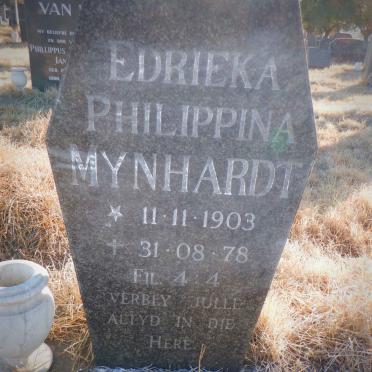 MYNHARDT Edrieka Philippina 1903-1978