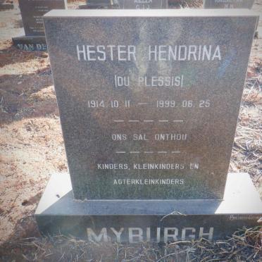 MYBURGH Hester Hendrina nee DU PLESSIS 1914-1999