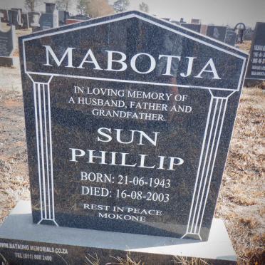 MABOTJA Sun Phillip 1943-2003
