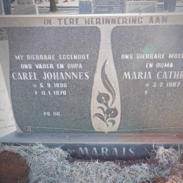 MARAIS Carel Johannes 1898-1970 &amp; Maria Cathrina 1907-