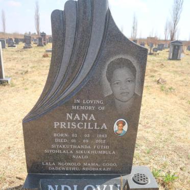 NDLOVU Nana Priscilla 1943-2012