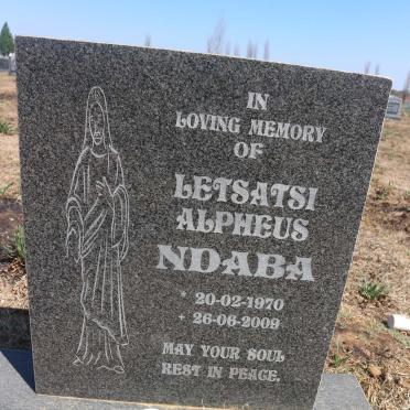 NDABA Letsatsi Alpheus 1970-2009