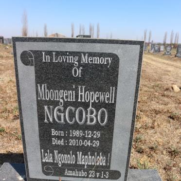 NGCOBO Mbongeni Hopewell 1989-2010