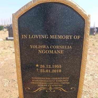 NGOMANE Yoliswa Cornelia 1955-2010