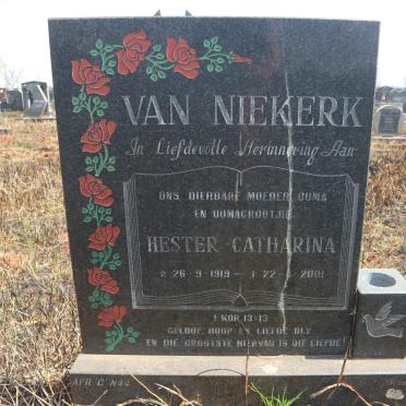 NIEKERK Hester Catharina, van 1919-2001