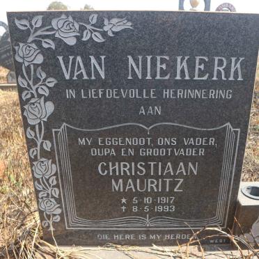 NIEKERK Christiaan Mauritz, van 1917-1993