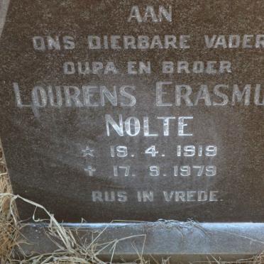 NOLTE Lourens Erasmus 1919-1979