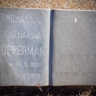 OPPERMAN Johanna Catharina 1891-1979