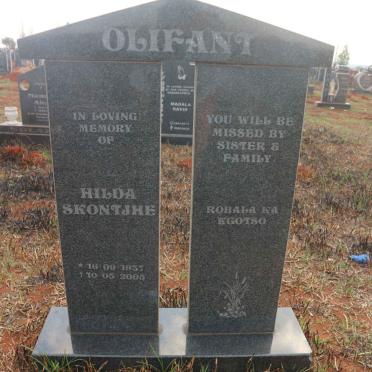 OLIFANT Hilda Skontjhe 1937-2005 