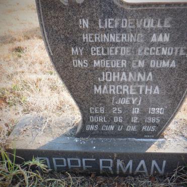 OPPERMAN Johanna Margaretha 1930-1985