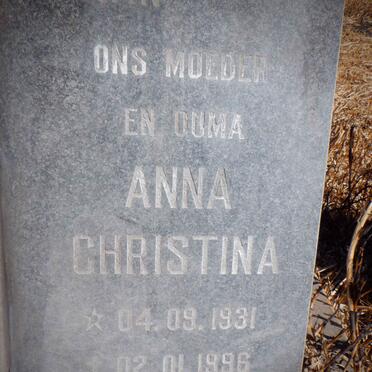 OOSTHUIZEN Frederik Geyser 1924-1993 &amp; Anna Christina 1931-1996